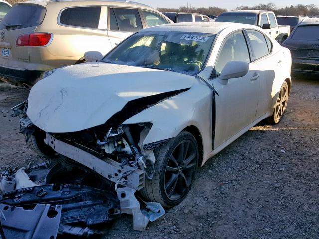 JTHBK262462017760 - 2006 LEXUS IS 250 WHITE photo 2