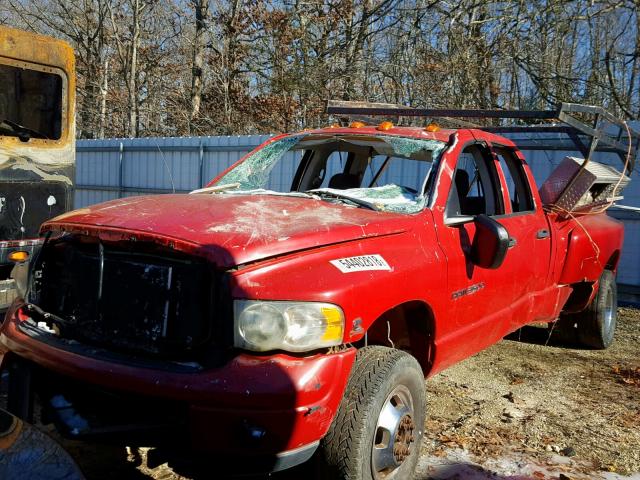 3D7MU48653G747430 - 2003 DODGE RAM 3500 S RED photo 2