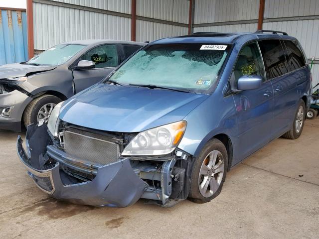 5FNRL38979B009215 - 2009 HONDA ODYSSEY TO BLUE photo 2