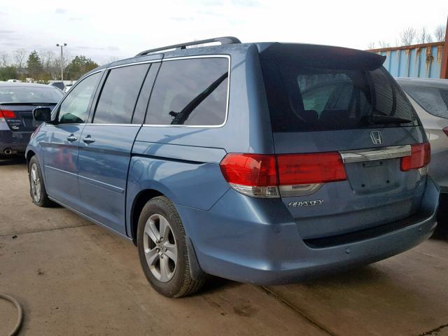 5FNRL38979B009215 - 2009 HONDA ODYSSEY TO BLUE photo 3