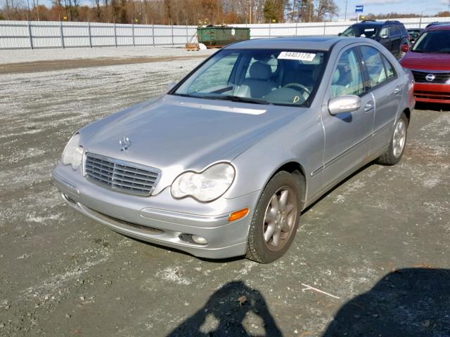 WDBRF61J92E006707 - 2002 MERCEDES-BENZ C 240 SILVER photo 2