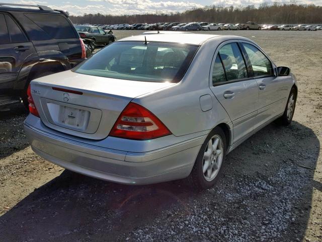 WDBRF61J92E006707 - 2002 MERCEDES-BENZ C 240 SILVER photo 4