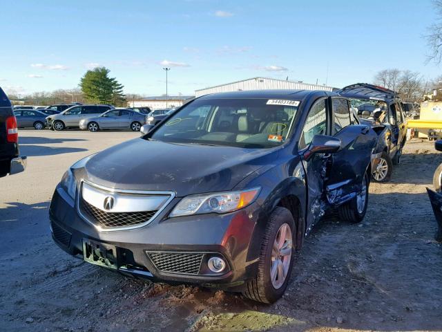 5J8TB4H55DL003237 - 2013 ACURA RDX TECHNO GRAY photo 2