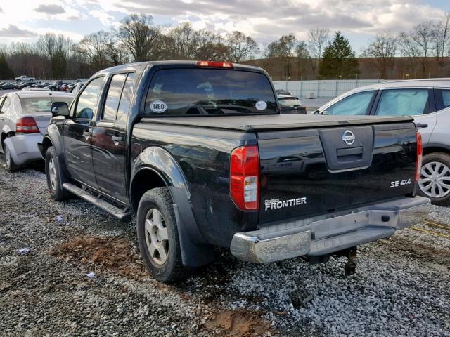 1N6AD07W86C436442 - 2006 NISSAN FRONTIER C BLACK photo 3