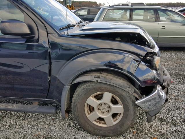 1N6AD07W86C436442 - 2006 NISSAN FRONTIER C BLACK photo 9