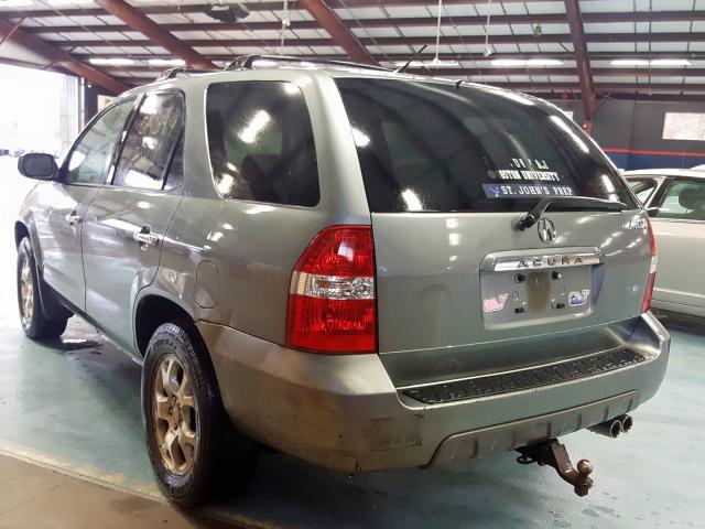 2HNYD18851H540507 - 2001 ACURA MDX TOURIN GREEN photo 3