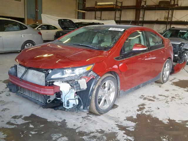 1G1RD6E46CU108977 - 2012 CHEVROLET VOLT RED photo 2