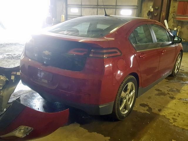 1G1RD6E46CU108977 - 2012 CHEVROLET VOLT RED photo 4