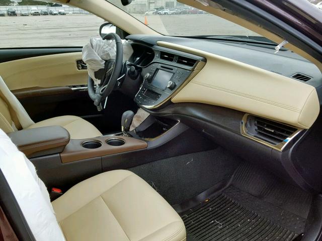 4T1BK1EB5JU274707 - 2018 TOYOTA AVALON XLE BURGUNDY photo 5