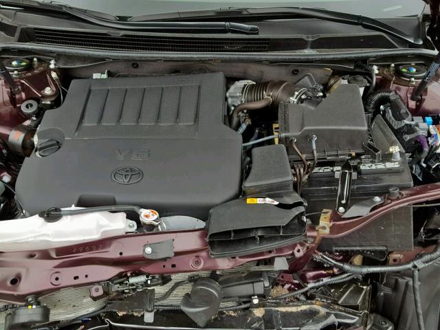 4T1BK1EB5JU274707 - 2018 TOYOTA AVALON XLE BURGUNDY photo 7