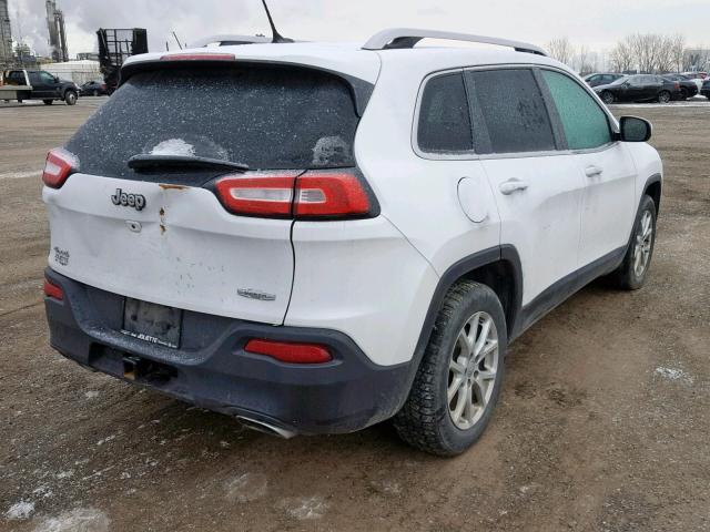 1C4PJMCS4FW562909 - 2015 JEEP CHEROKEE L WHITE photo 4