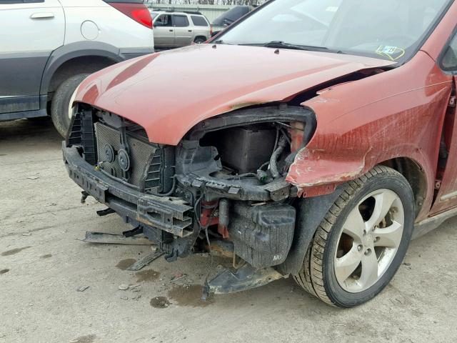 KNAFG526777086863 - 2007 KIA RONDO LX ORANGE photo 9