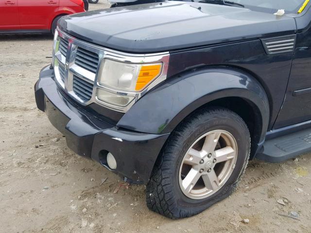 1D8GU58K37W556463 - 2007 DODGE NITRO SLT BLACK photo 9