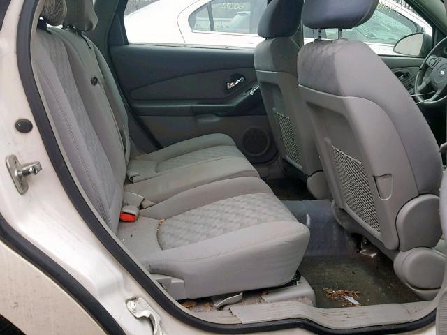 1G1ZT62895F103791 - 2005 CHEVROLET MALIBU MAX WHITE photo 6