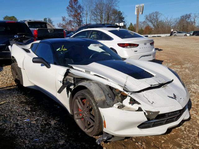 1G1YK2D73F5107547 - 2015 CHEVROLET CORVETTE S WHITE photo 1