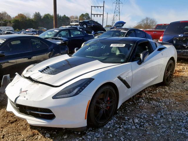 1G1YK2D73F5107547 - 2015 CHEVROLET CORVETTE S WHITE photo 2