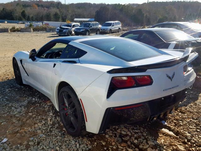 1G1YK2D73F5107547 - 2015 CHEVROLET CORVETTE S WHITE photo 3