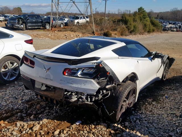 1G1YK2D73F5107547 - 2015 CHEVROLET CORVETTE S WHITE photo 4