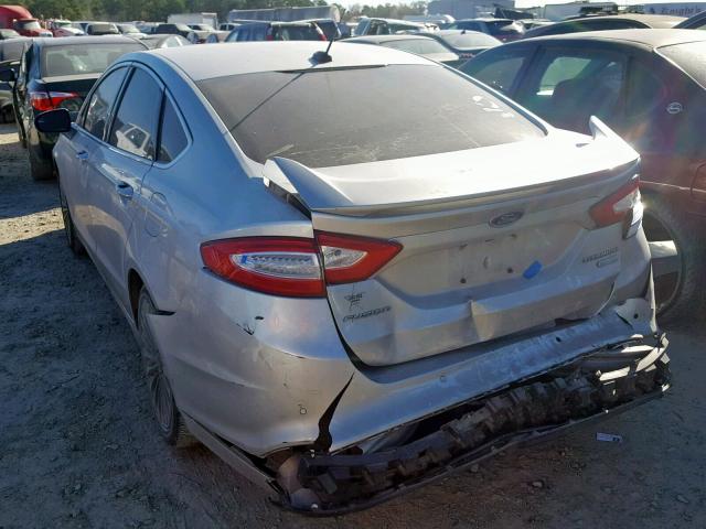 3FA6P0K96FR265408 - 2015 FORD FUSION TIT SILVER photo 3