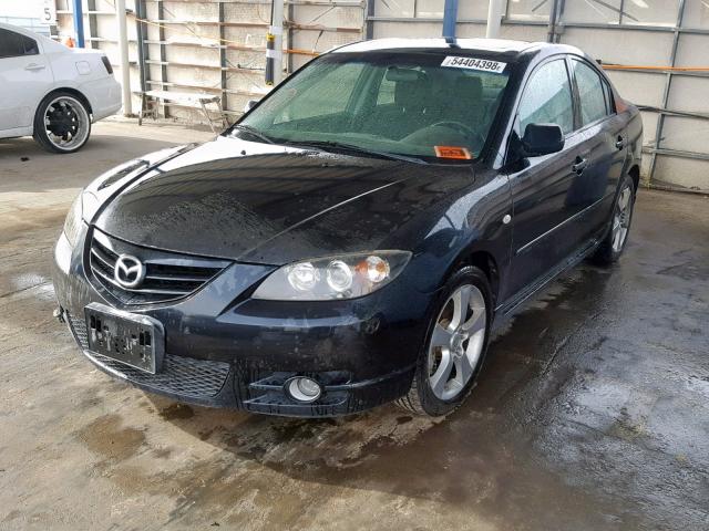 JM1BK323X41132842 - 2004 MAZDA 3 S BLACK photo 2