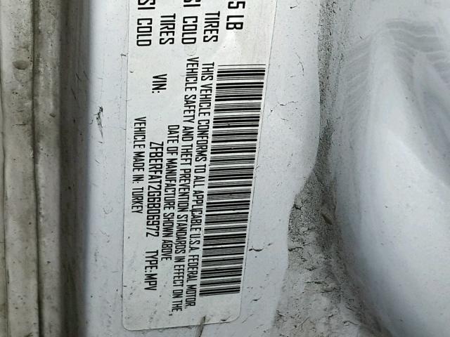 ZFBERFAT2G6B06972 - 2016 RAM PROMASTER 白色 照片 10