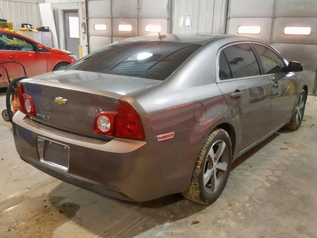1G1ZC5E10BF257679 - 2011 CHEVROLET MALIBU 1LT GRAY photo 4