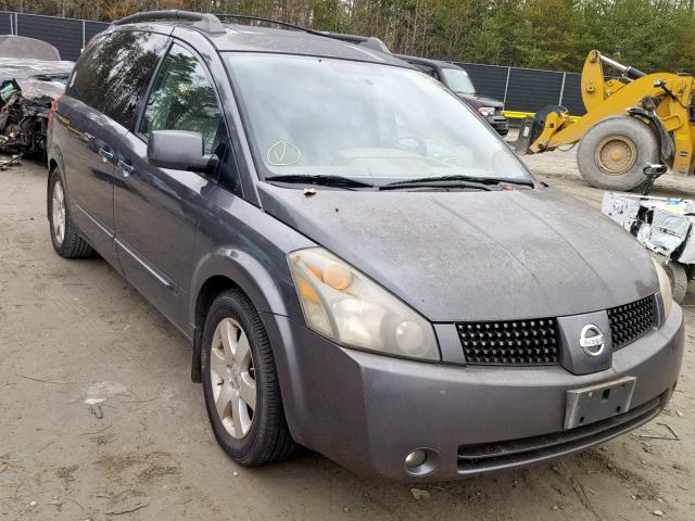 5N1BV28UX4N350608 - 2004 NISSAN QUEST S GRAY photo 1