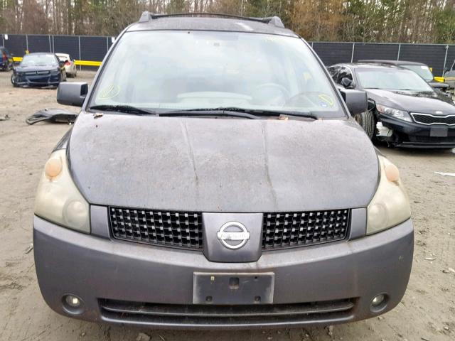 5N1BV28UX4N350608 - 2004 NISSAN QUEST S GRAY photo 9