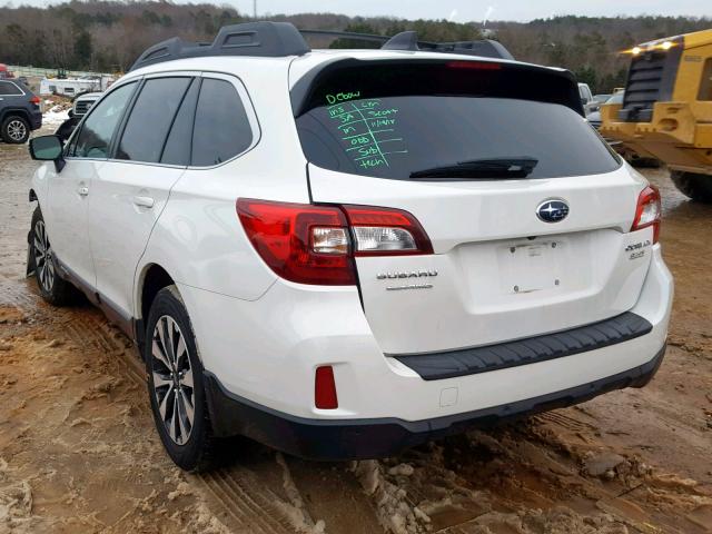 4S4BSANC3H3247434 - 2017 SUBARU OUTBACK 2. WHITE photo 3