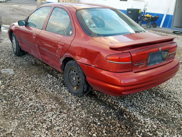 1MEFM6531YK613859 - 2000 MERCURY MYSTIQUE G RED photo 3