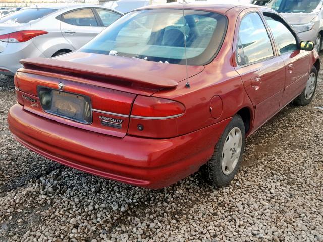 1MEFM6531YK613859 - 2000 MERCURY MYSTIQUE G RED photo 4