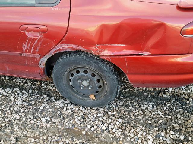 1MEFM6531YK613859 - 2000 MERCURY MYSTIQUE G RED photo 9