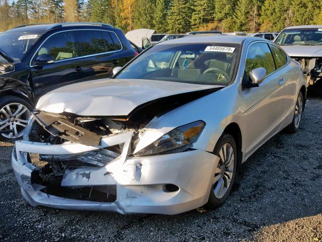 1HGCS12379A021201 - 2009 HONDA ACCORD LX SILVER photo 2