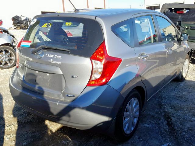 3N1CE2CPXEL407047 - 2014 NISSAN VERSA NOTE GRAY photo 4