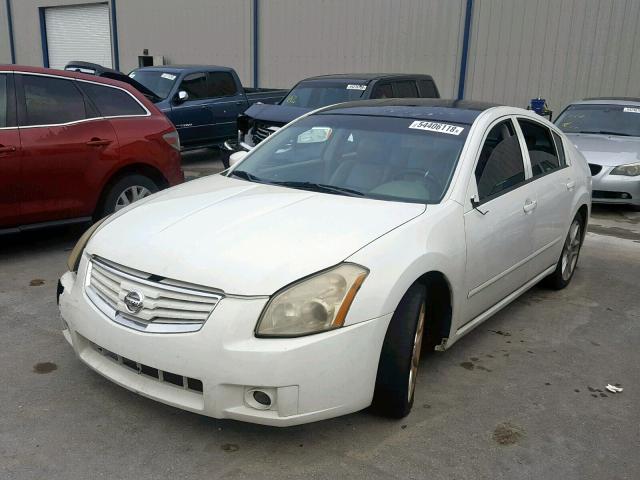 1N4BA41EX7C821841 - 2007 NISSAN MAXIMA SE WHITE photo 2