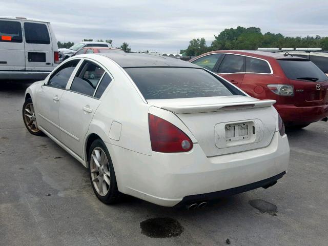 1N4BA41EX7C821841 - 2007 NISSAN MAXIMA SE WHITE photo 3