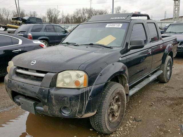 1N6ED27T74C450784 - 2004 NISSAN FRONTIER C BLACK photo 2