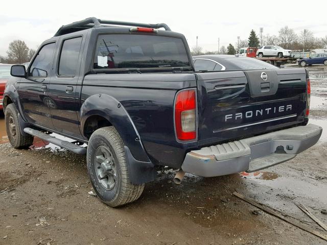 1N6ED27T74C450784 - 2004 NISSAN FRONTIER C BLACK photo 3