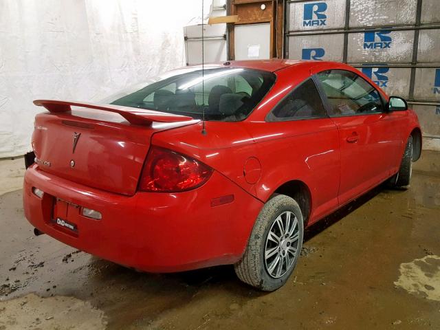 1G2AL18F487215561 - 2008 PONTIAC G5 RED photo 4