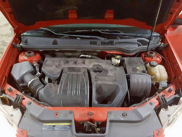 1G2AL18F487215561 - 2008 PONTIAC G5 RED photo 7