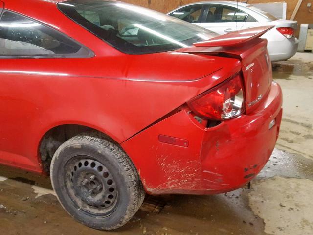 1G2AL18F487215561 - 2008 PONTIAC G5 RED photo 9