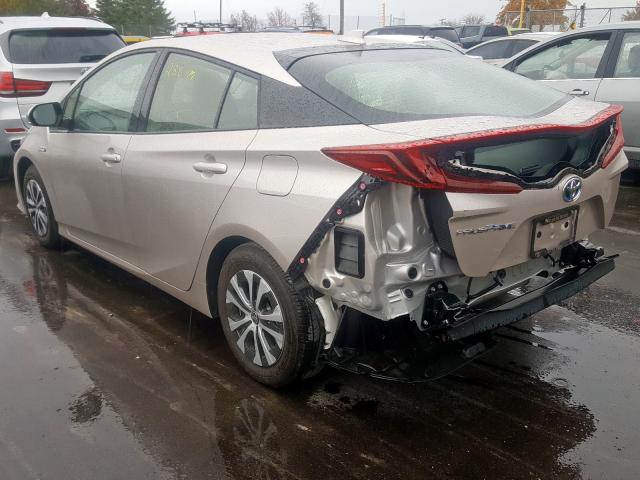 JTDKARFP5L3128526 - 2020 TOYOTA PRIUS PRIM 灰色 照片 3