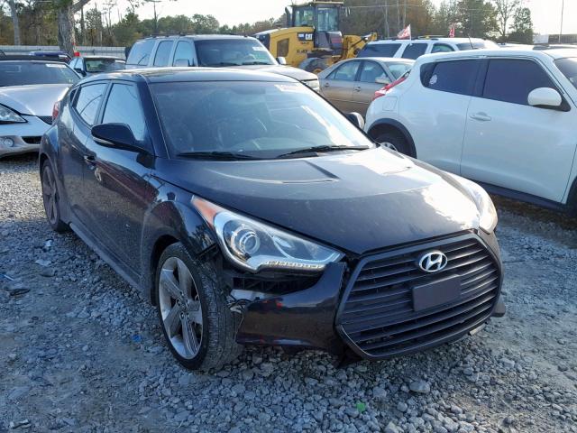 KMHTC6AE4EU186669 - 2014 HYUNDAI VELOSTER T BLACK photo 1