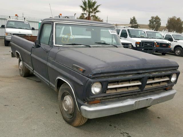 F25YRK43493 - 1971 FORD F250 BLACK photo 1