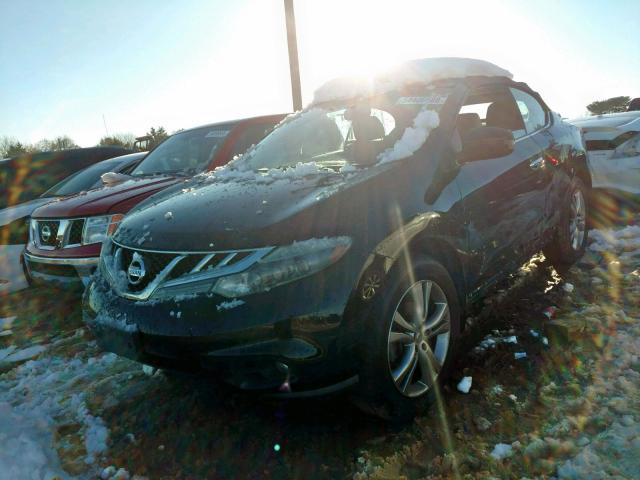 JN8AZ1FY5BW003221 - 2011 NISSAN MURANO CRO BLACK photo 2