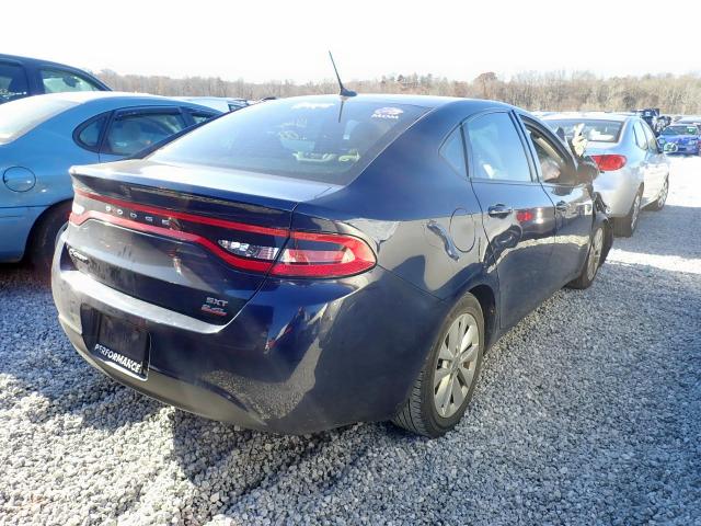 1C3CDFBB2ED913589 - 2014 DODGE DART SXT BLUE photo 4