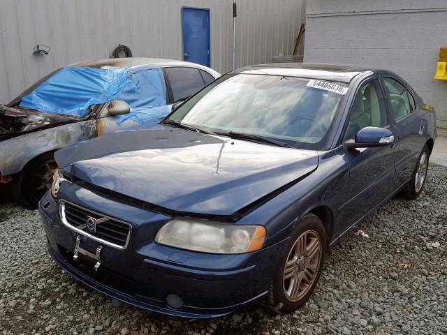 YV1RS592582673587 - 2008 VOLVO S60 2.5T BLUE photo 2