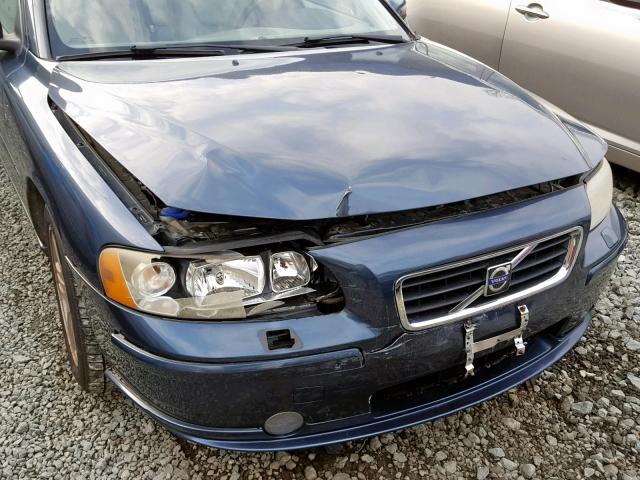 YV1RS592582673587 - 2008 VOLVO S60 2.5T BLUE photo 9