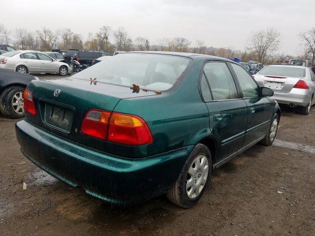 2HGEJ6613YH568810 - 2000 HONDA CIVIC BASE GREEN photo 4