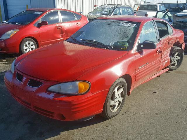 1G2NF52T5YC543061 - 2000 PONTIAC GRAND AM S RED photo 2